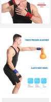 Soporte De Muñeca Para Levantamiento De Pesas Con Bucle De Dedo Cinta Elástica Para Gimnasio Entrenamiento De Fuerza Powerlifting Adecuado Para Hombres Y Mujeres - details 2