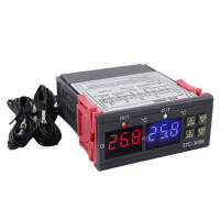 Controlador De Temperatura Digital Doble STC3008 Con Dos Salidas De Relé 12V 220V Termostato Regulador De Calor Y Frío Para Hogar - details 0