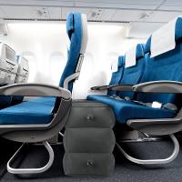 Almohada De Viaje Para Pies Inflable Ergonómica Con 3 Capas Soporte De Pie Ajustable Para Avión Almohada De Silla De Cojín De Espalda - details 4