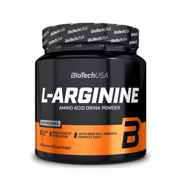 Biotech USA - L-Arginine - 300 gr - Aminoácido para apoyar la circulación - 300 gramos de polvo de L-Arginina pura - Ideal para deportistas y entrenamiento de resistencia. - 1
