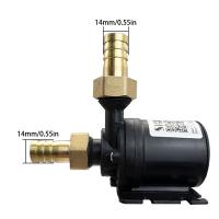 Bomba De Showers Ultra Silenciosa DC 12V 24V 5M Con Motor Brushless 800L/H Submersible Con Adaptador EU Y Conector De Latón Disponible - details 9
