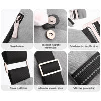 Bolsa De Pecho Multifuncional Para Hombres Y Mujeres Ligera De Viaje Sling Exterior Moda Casual Negocios Izquierda/Derecha - details 8