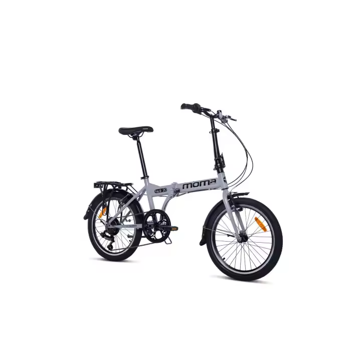 Moma Bikes - Vélo de Ville Pliant 20" - SHIMANO 7 Vitesses - Selle Comfort - Gris - 1
