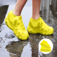 Cubrezapatos De Silicona 2PC Impermeables Reutilizables Anti-deslizantes Para Día Llovido Unisex Accesorios De Clima Para Exterior - details 0