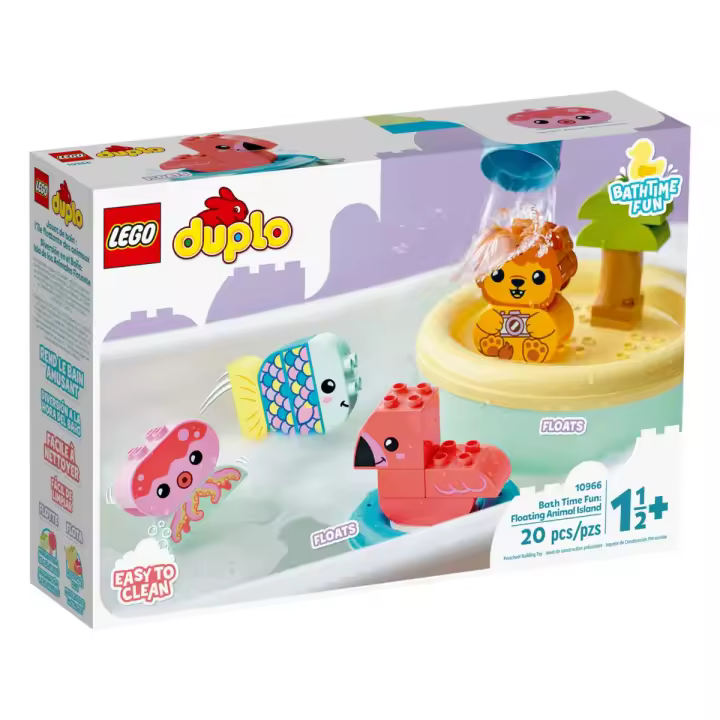 LEGO DUPLO MY FIRST - DIVERSIÓN EN EL BAÑO: ISLA DE LOS ANIMALES FLOTANTE, 10966, TIENDA CON LICENCIA OFICIAL - 1