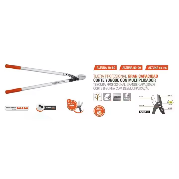Tornillo Repuesto Tijera de Poda 2 Manos ATUNA 6122 pack 5 unidades - 1