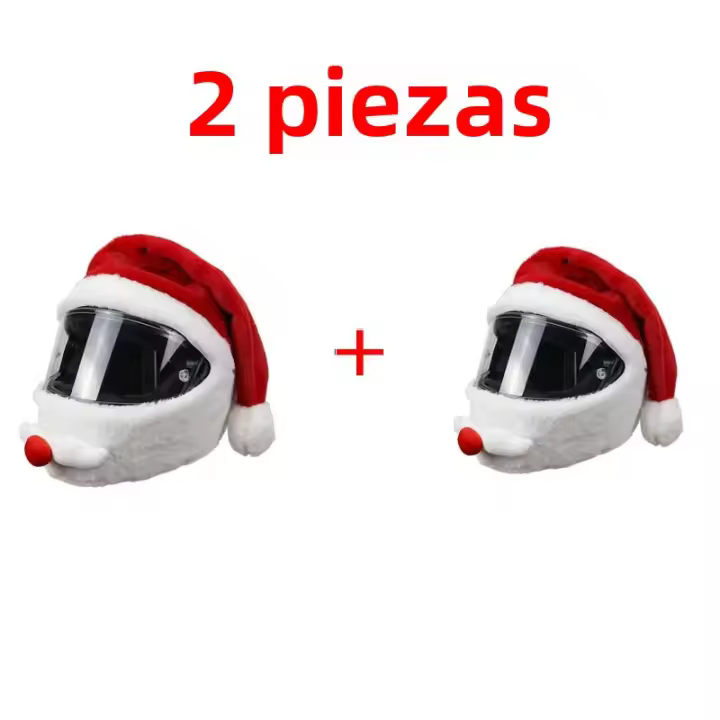 Nueva Casco De Motocicleta 2024 Disfraz De Santa Claus Para Navidad Accesorio Divertido Y Loco Para Exteriores Material Poliéster Y Algodón - 1