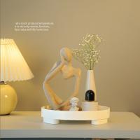 Vajilla De Almacenamiento Redonda Nórdica De Madera Para El Hogar Decoración De Escritorio Joyería Perfume Cosméticos Llaves Placa De Madera Para El Hogar - details 7