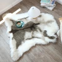 Carpete De Peluche De Reindeer Falso Máquina Lavable Minimalista Moderna Para Dormitorio Alfombra De Suelo Matriz De Animal Falso Manta De Cama - details 2