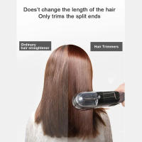 Recortadora Eléctrica de Puntas Abiertas con Batería Recargable Tipo C, Diseño Portátil y Cuidado Blue Ray del Cabello - Interruptor Automático para un Corte Seguro y Preciso, Peine de Doble Cara para un Cabello Perfecto (Color Unico Negro) - details 4