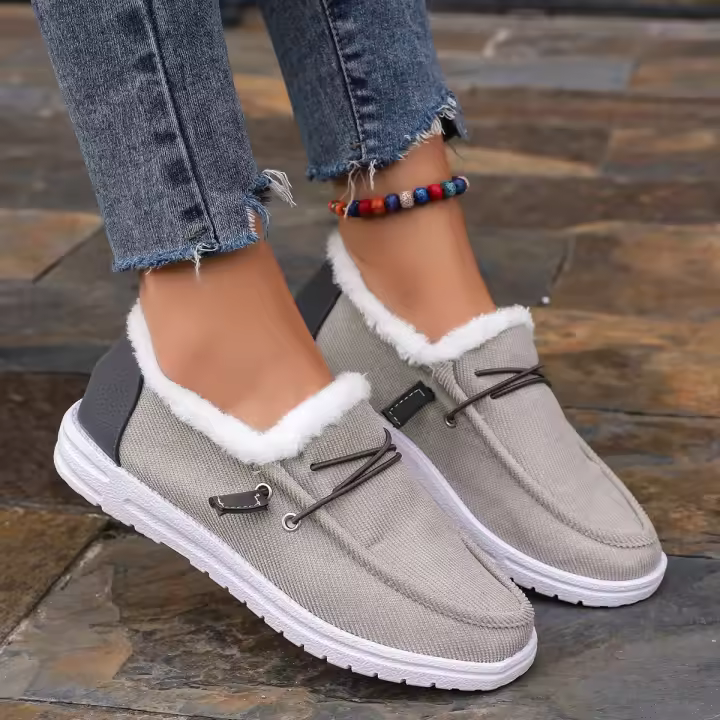 Botas De Mujer Casuales De Algodón Para Invierno Con Plush Interior Y Plataforma Deportiva Moda Trabajo Botines De Tobillo - 1