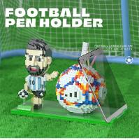 Mini Bloques De Construcción De Fútbol 2022 Juguetes Creativos Para Niños Soporte Para Bolígrafo Y Móvil Regalos Para Niños De 3 a 18 Años - details 7