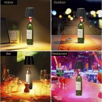 Lámpara De Mesa En Forma De Botella Sin Cable Con Comando Táctil 3 Colores Gradiente Continuo Vela De Noche Adecuada Para Bar - details 1
