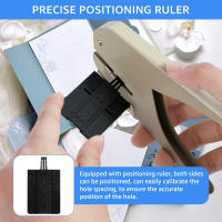 Pulverizador De Setas Preciso Con Regla Herramienta Manual Para Agujeros En Hojas Sueltas Para Cuaderno Pulverizador De Papel De Setas - details 2