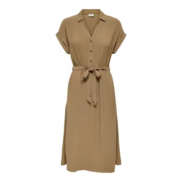 JdY Vestido Mujer JDYMIAMI S/S MIDI SHIRT DRESS WVN - 1