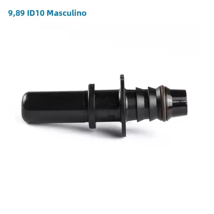 Conector Rápido De Línea De Combustible Curvado Para Tubo De Plástico ID10 9.89 Car Macho Y Hembra Adecuado Para Vehículos - 1