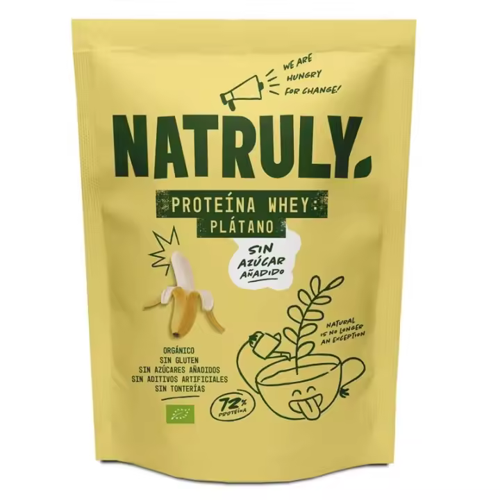 Proteina Whey 72% Platano Bio 350g Natruly - 1