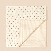 Manta para bebé, crepe de algodón puro, fibra de bambú, rejilla de piña, manta de malla de nido de abeja - details 2