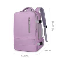 Mochila de viaje repelente al agua para mujer, carga USB para portátil con mochila escolar, con correa de equipaje, informal - details 0