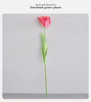 Tulipán Artificial De Pájaro 69CM En Colores Rosa Ligero Blanco Naranja Amarillo Azul Para Decoración De Hogar Hotel Boda Fotografía Props Impresión 3D Hidratante - details 12