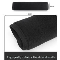Cubiertas De Cinturón De Seguridad De Coche 2pcs Accesorios De Coche Fundas Para Cinturón De Hombro Suaves Para Adultos En Color Negro Y Rosa - details 1