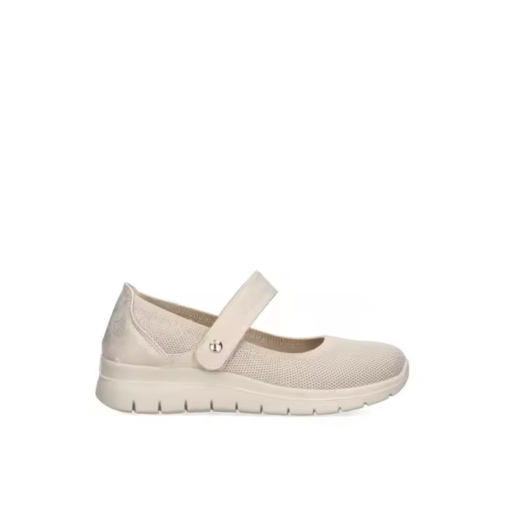 Amarpies - Zapato Beige con Suela Plana - Diseño Cómodo - 1