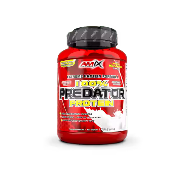 Amix PREDATOR PROTEIN 1Kg Chocolate Proteína Suplemento alimenticio Incremento masa muscular - 1