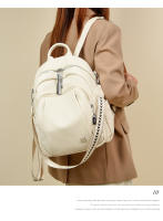 Mochila de cuero para Mujer, Bolso de un solo hombro, Bolso Escolar, Bolso de viaje de gran capacidad, Bolso casual de moda versátil - details 14