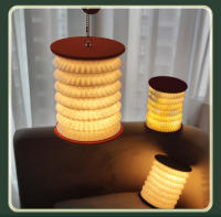 Lámpara De Noche Portátil Plegable USB Estilo Japonés Creativa Para Regalo Decoración De Habitación Y Estudio Luz De Mesa LED - details 6