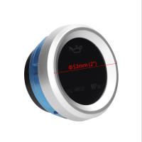 Medidor De Presión De Aceite Para Coche 52mm Pantalla Digital LED 9-35V Con Sensor De Alarma 1/8NPT Material ABS + Metal - details 6