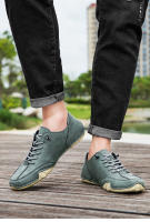 Zapatos De Verano Para Hombre Tamaños Grandes Casual Comodidad Baja Suela Suave Transpirable Deporte Cuero Sintético Bota Plana - details 1