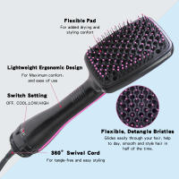 Peine Secador De Pelo Unipersonal Con Iones Negativos Rizador Y Planchado Para Uso Humedo Y Seco Cepillo De Aire Caliente - details 5