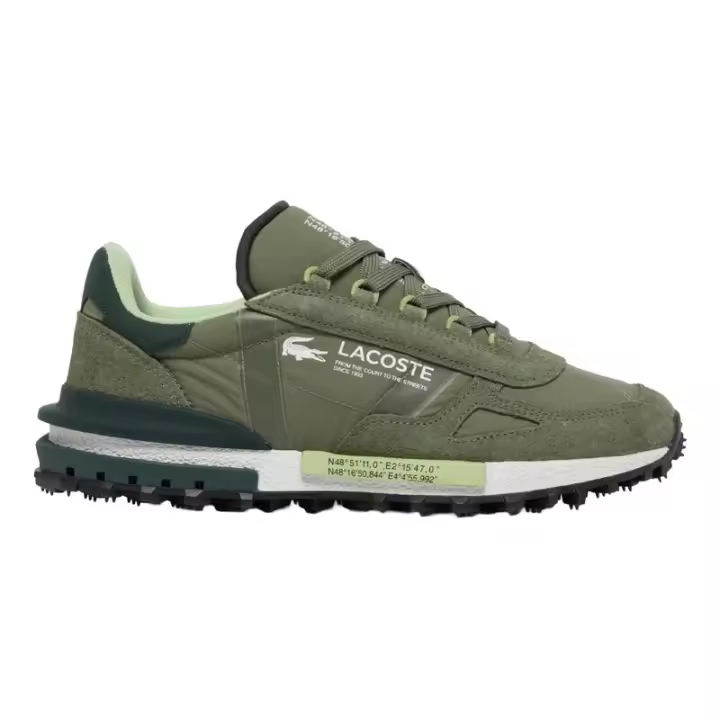 Zapatillas Lacoste Verdes Elite Active Khaki White Informales y Originales - 1
