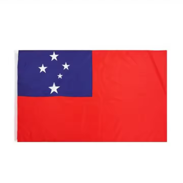 Bandera De Samoa WS WSM Para Decoración FLAGLINK 90x150 CM Material Poliéster Estilo Colgante Uso Decorativo - 1