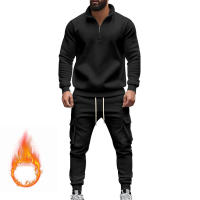 Conjunto Deportivo Casual Para Hombres Verano Otoño Invierno Con Cierre De Cremallera Y Veludo Tejido De Poliéster Talla S a XXXL - details 36