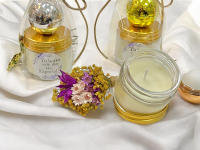 Pack de 10 Velas Aromáticas con Bálsamo de Labios en Bolsa de Regalo - Regalos para Invitados de Boda, comuniones, bautizos, aniversarios, cumpleaños - details 3