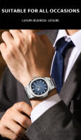 Reloj De Pulsera De Lujo PENGAGAR 2024 Para Hombre Resistente Al Agua Cuadrado Acero Inoxidable Luminoso Fecha Cuarzo Moda Casual - details 12