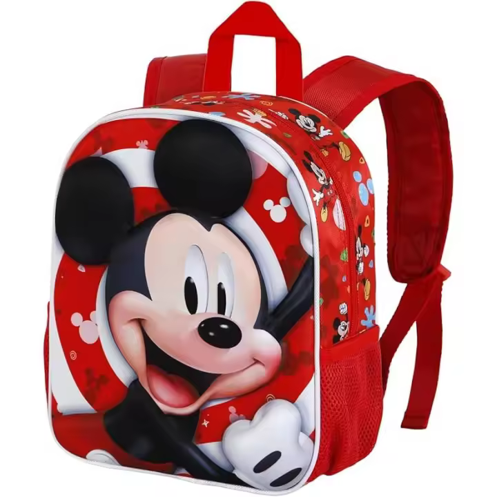 Mochila 3D Pequeña Twirl Mickey Mouse Disney Color Rojo. Tamaño 31x26x11cm. KARACTERMANIA - 1