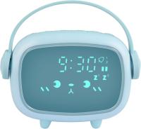 Reloj despertador digital para niños, Bonito despertador with 2 alarmas y volumen de Música - details 0