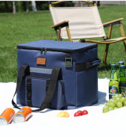 Bolsa de picnic portátil de gran capacidad, bolsa de hielo para automóvil, bolsa para acampar al aire libre, bolsa de almuerzo cuadrada de gran capacidad, bolsa de aislamiento portátil - details 12