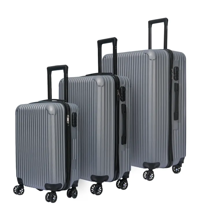 DASCK Juego de 3 Maletas de Viaje Set Trolley Abs Semirigidas con Cerradura Combinación 4 Ruedas Dobles - 1