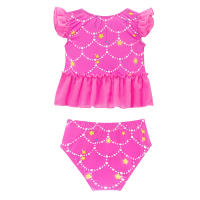 3PCS Traje De Sirena Para Niñas Traje De Baño Princesa Conjunto De Natación Polyester Elastane Estilo Mermaid Summer Swimable - details 6