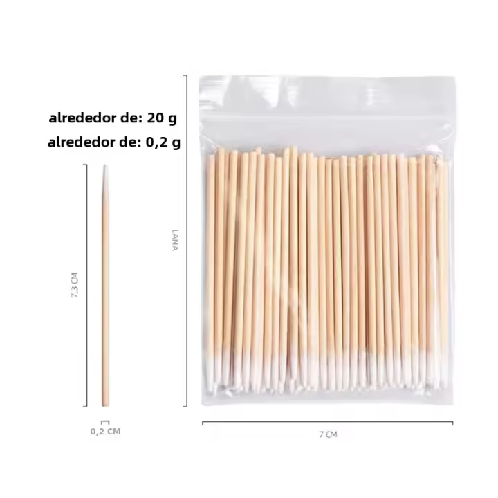 100 Pcs Limpieza De Teléfonos Móviles Ultrafinos De Algodón Con Punta Pequeña Para Puerto De Carga Y Auriculares Herramienta De Limpieza Para Huawei Samsung - 1