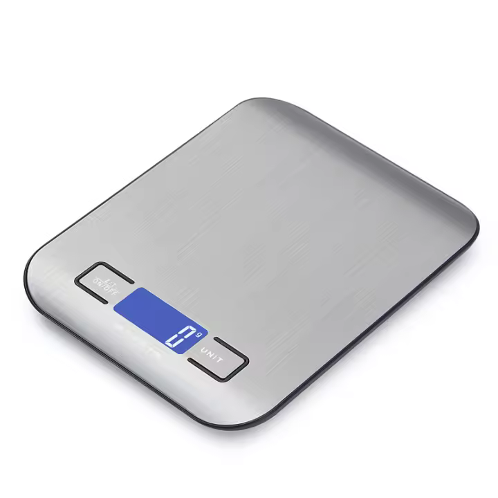 Báscula de Cocina Digital Maple Inoxidable Blanca 5Kg/1G Pantalla LCD - 1
