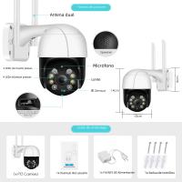 Cámara IP 8MP 4K WiFi Exterior HD 5MP Vigilancia Sin Cable Cámara PTZ AI Tracking Seguridad Cam H.265 Onvif ICsee Doméstico Cámara De Vigilancia - details 1