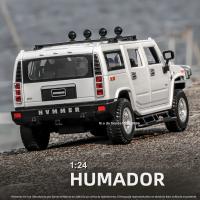 Coche De Acción Hanma H2 a Escala 1:24 En Aleación De Aluminio Con Luz Y Sonido Vehículo De Tierra Para Colección Juguete Para Niños - details 0