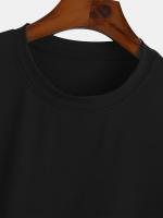 Camiseta Casual Para Hombre 100% Algodón Con Estampado Deportivo Talla Grande Con Cuello Redondo Y Mangas Cortas - details 4