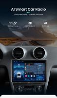 Junsun 2K Android 13 CarPlay inalámbrico Android Auto Sistemas inteligentes para coches para Audi A3 8P 2003  2004 2005 2006 2007 2008 2009 2010 2011 2012 2013 7870 Autoradio - details 4