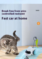 Juguete Interactivo Para Gatos Smart Auto-Running Coche Con Detección De Obstáculos Durable Para Juego En Interiores - details 4