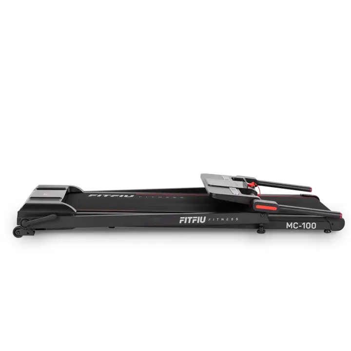 FITFIU Fitness MC-100 - Cinta de Correr Plegable, 2 Inclinaciones, Pantalla Interactiva, Bluetooth Speaker, 12 Programas, Peso máx.120kg, y Conectividad con App KINOMAP, para el Hogar/ Oficina - 1